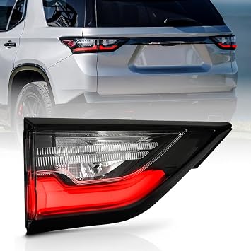 KEEKPO - For 2018 2019 2020 2021 Chevy Traverse Inner Black/Clear Tail Light Lamp Assembly Replacement Left Driver Side
