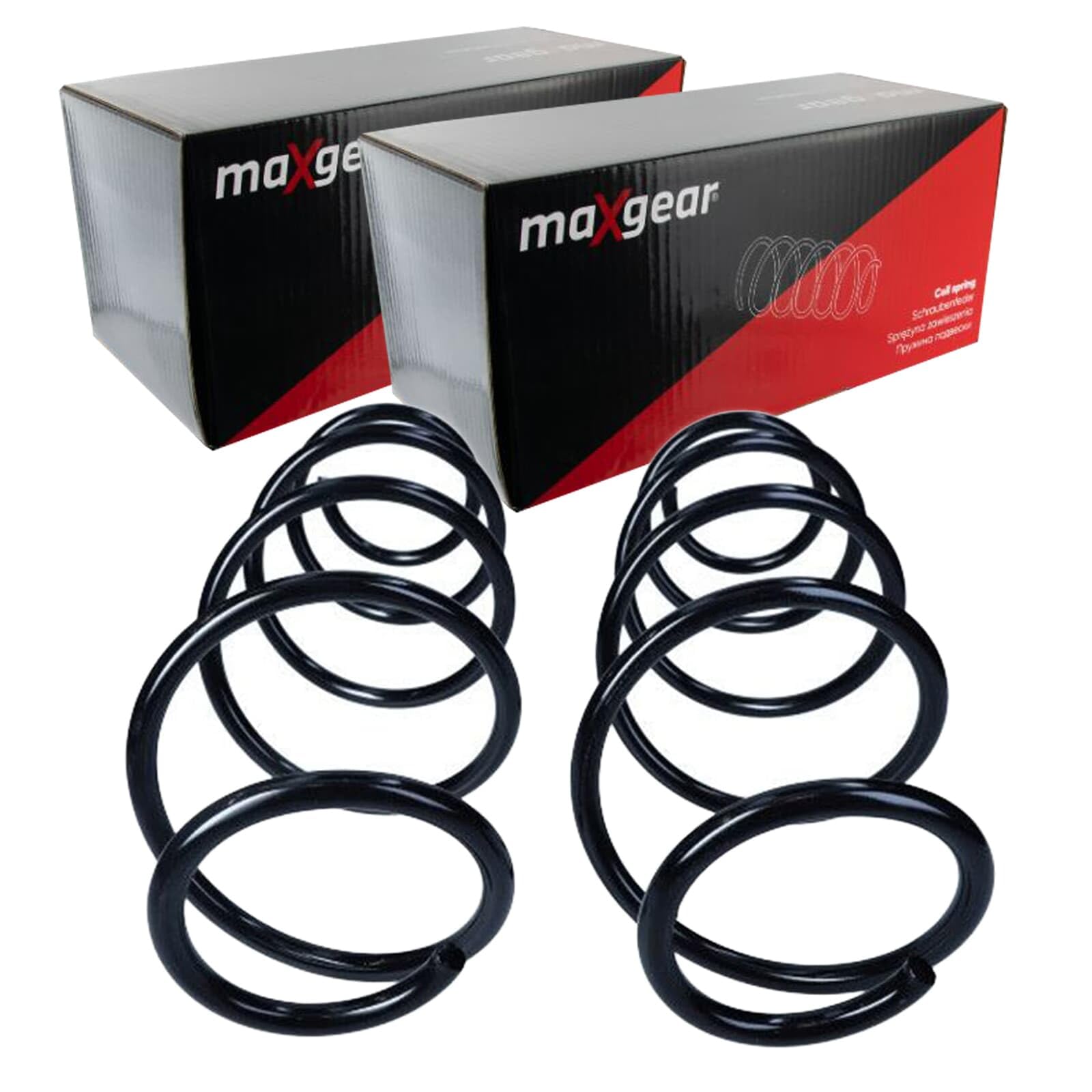 2X Maxgear Fahrwerksfedern Federn vorne | 2x 60-1180D Kompatibel mit 308 II (lb_, Lp_, Lw_, Lh_, L3_),308 SW II (lc_, Lj_, Lr_, Lx_, L4_)