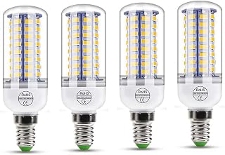 E14 LED Corn Bulbs 220V Energy Saving Light Bulbs Small Screw for Home Lighting 6000K Daylight White Bulbs LED Lamp, 4Pack,Warm White,24leds