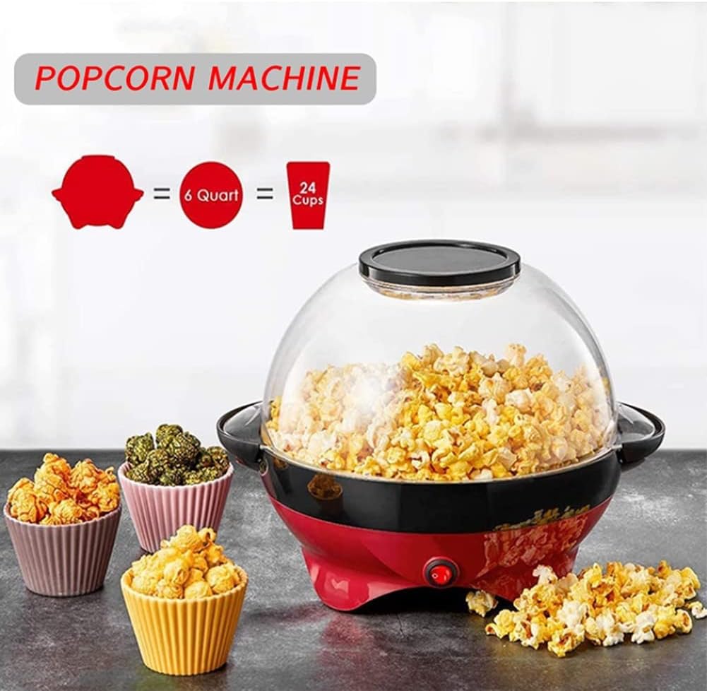 Popcorn Poppers Home Children's Popcorn Machine Electric Can Refuel and Add Sugar Easy to Clean Improved Popcorn Easy to Store Eat More Peace of Mind