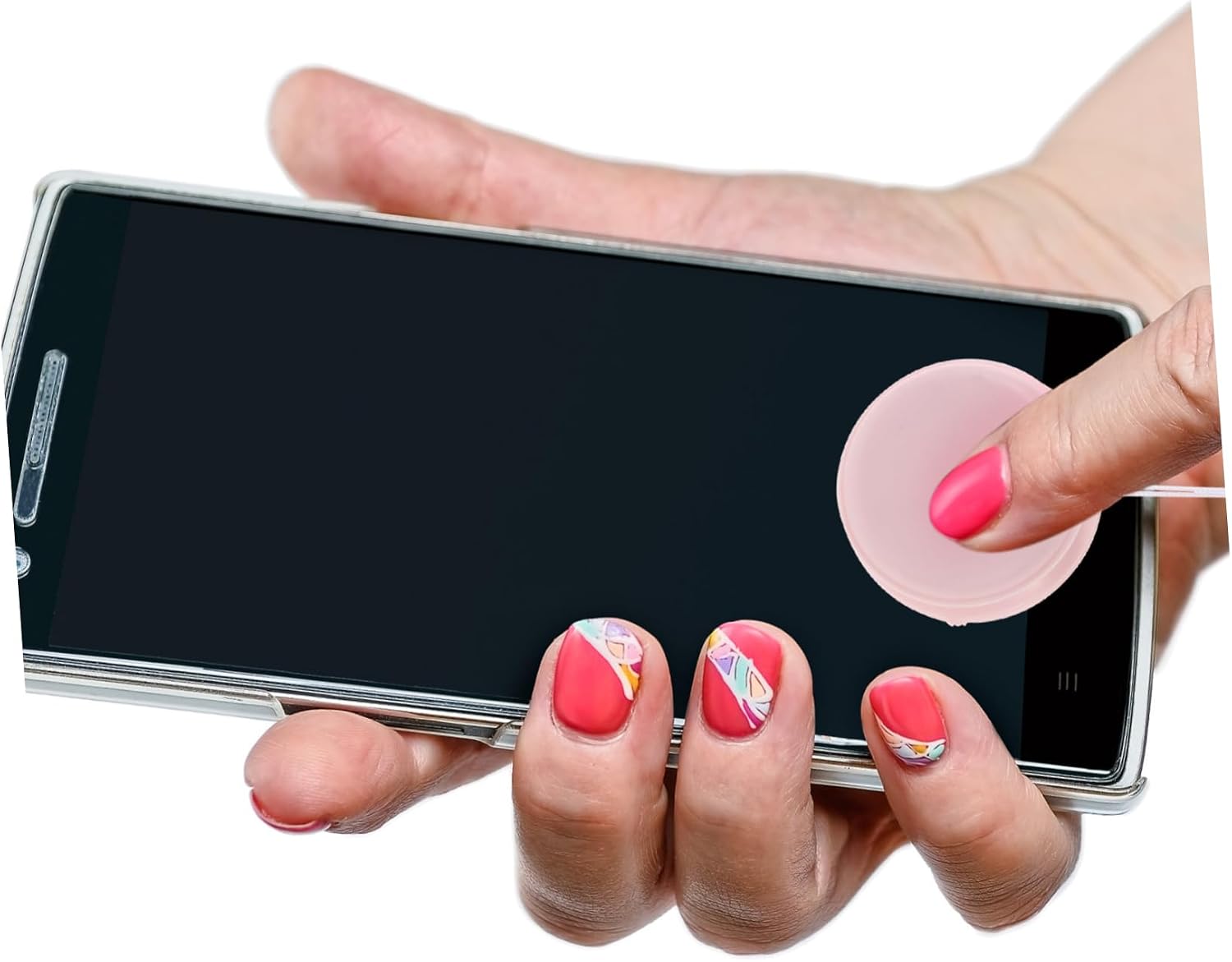 2 Pack Screen Cleaning Cloths for Phone and Eyeglasses, Pink image 3