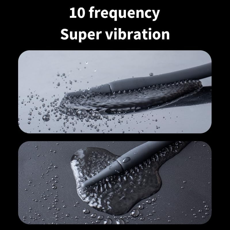 Vibrating Urethral Sound Sex Toys for Men, Male Penis Vibrator Stroker Sounding Rods Urethra Vibrators 9.8" Insertable Length Cock Dilators, Stretcher Testicle Anal Prostate Butt Plug Toy BDSM Play