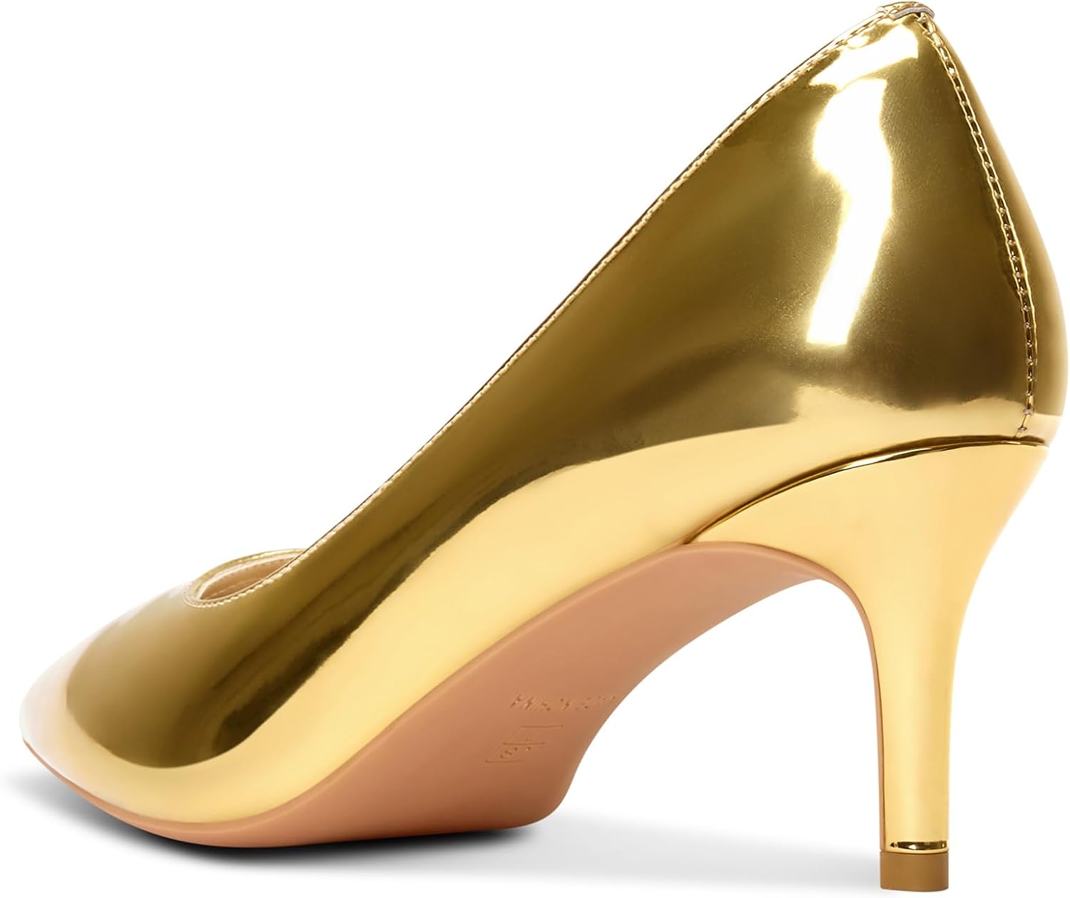 TNYNFBEB Womens Low Kitten Heel Pointed Toe Pumps Slip-on Prom Wedding Daily Dress Patent Leather 2.6 Inches Heels - Image 5