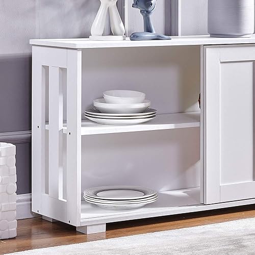 Miniatura 8 de 4HOMART Yvonne&F.L.A.M. Armario de almacenamiento Aparador Mesa de buffet con puerta corredera para muebles de cocina comedor