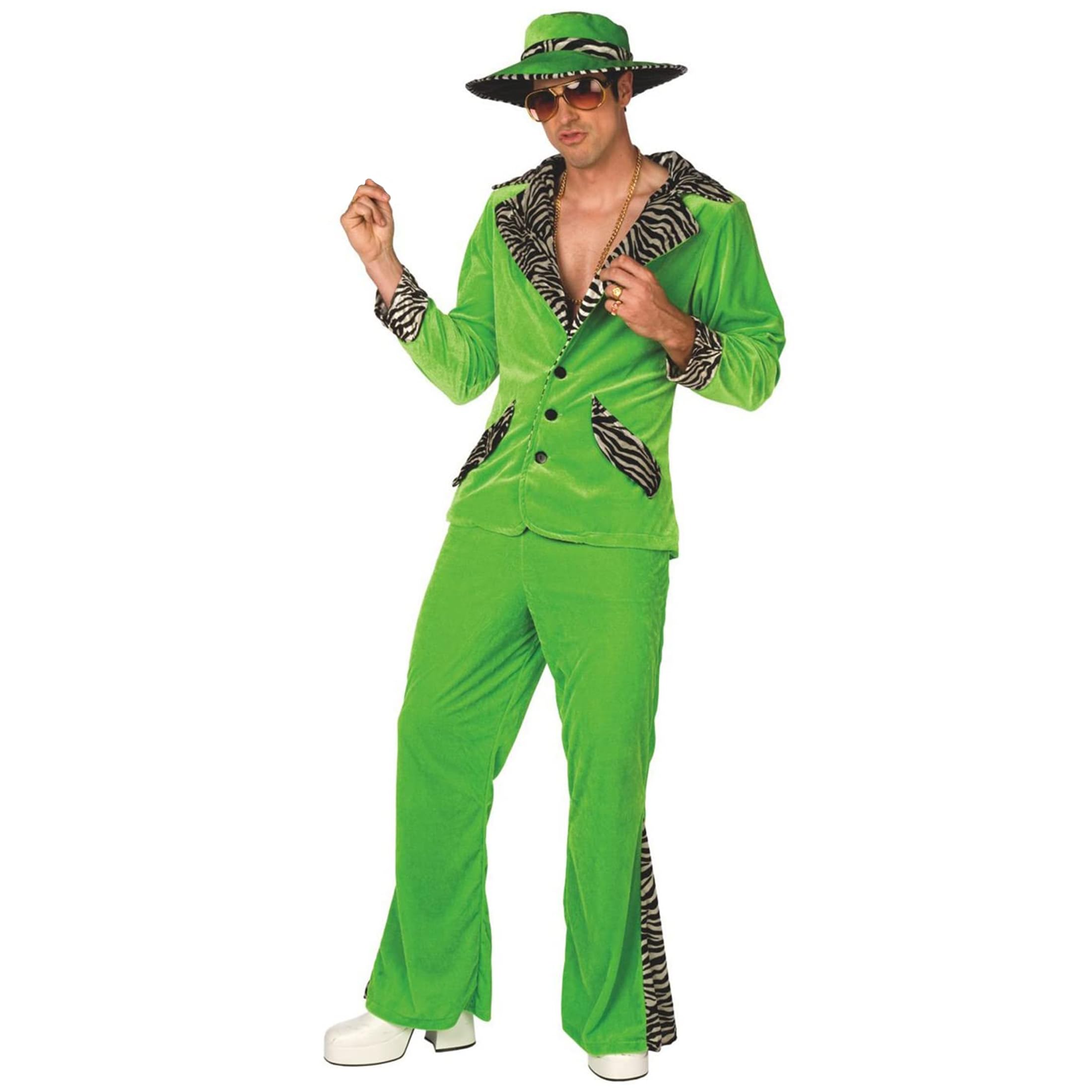 Morph Costumes Costume Pappone Verde, Vestiti Anni 70 Uomo, Costume Anni 70 Uomo, Vestito Anni 70 Uomo, Vestito Carnevale Uomo Anni 70, Vestito Carnevale Uomo