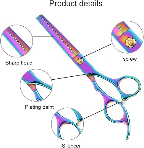 Miniatura 9 de Tijeras de aseo para perros, recortadora de pelo para mascotas, tijeras de adelgazamiento de pelo de Azz Scilab, tijeras profesionales de corte de