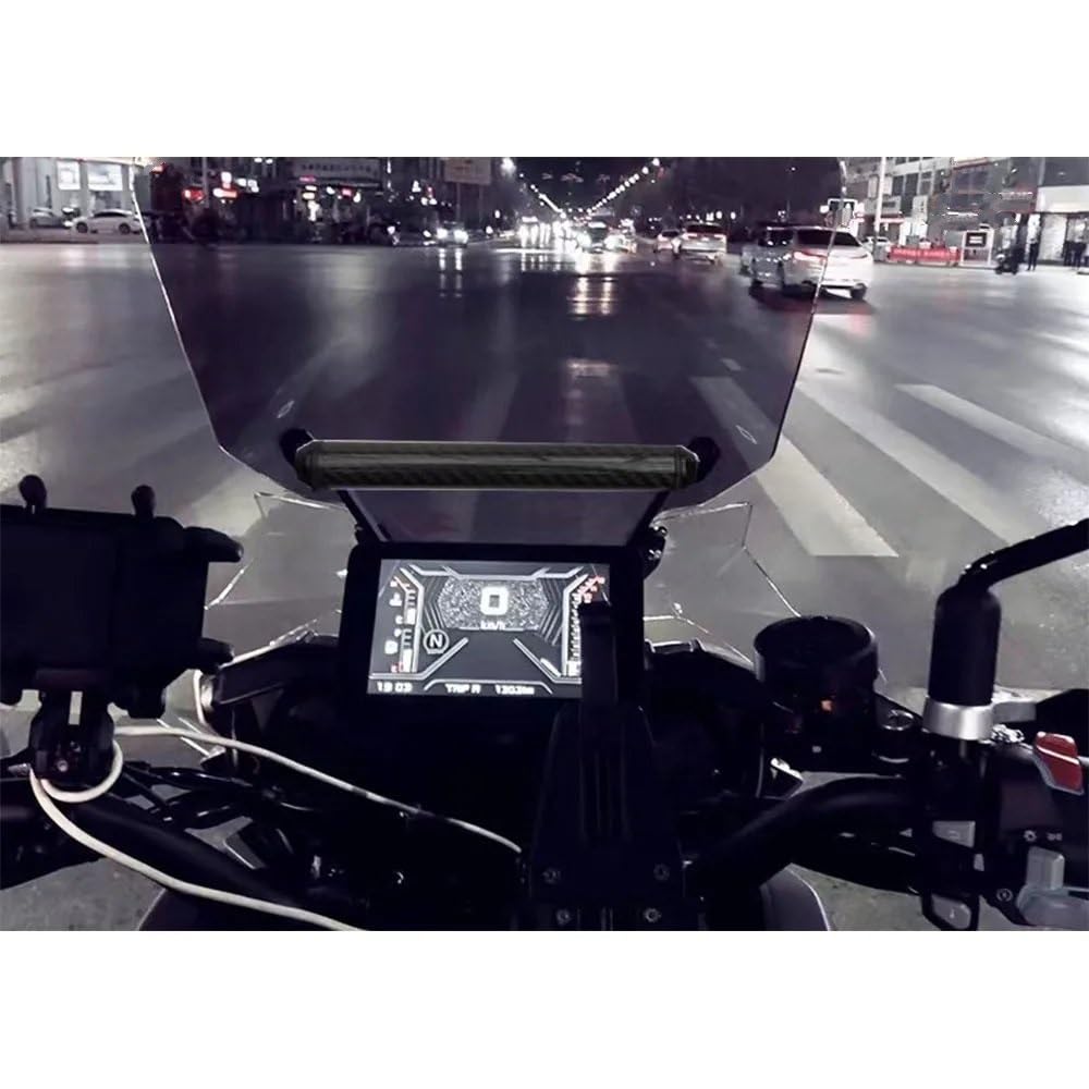 Soporte Placa Navegación GPS Barra Soporte para QJMOTO para SRT750 SRT750X 750SRT SRT 750X Soporte De Navegación para Motocicleta Soporte para Teléfono Soporte De Placa GPS