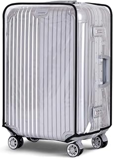 Suitcase Luggage Cover, Transparent Clear PVC Luggage Protector - Waterproof, DustProof and Scratchproof Protective Covers for Wheeled Trolley Case, Baggage