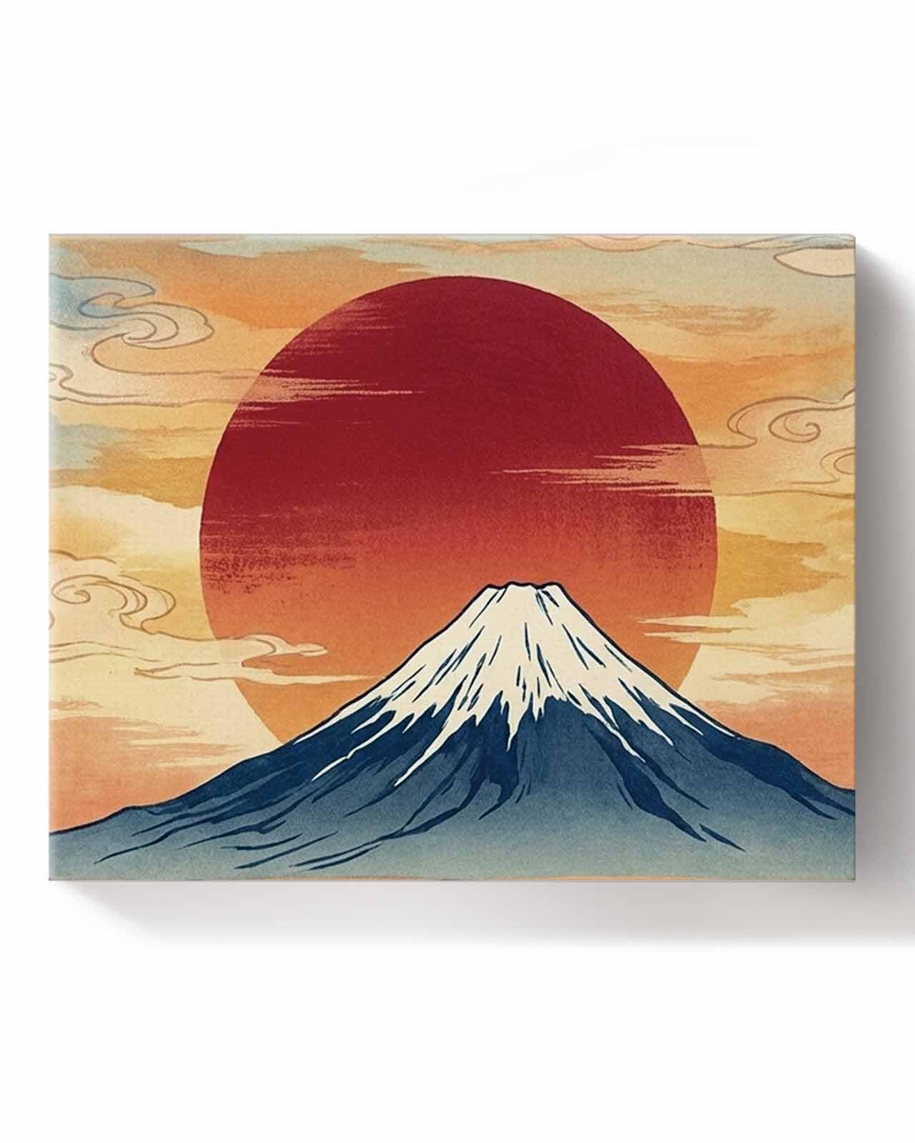Amazon.com: Paint by Numbers Kits Japanese Fuji Mountain Cherry
