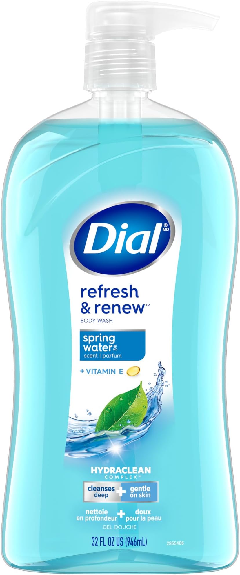 Body Wash, Refresh & Renew Spring Water, 32 fl oz