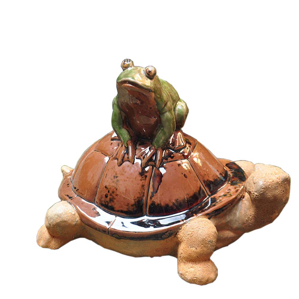 Statue de tortue en céramique pour décorer un jardin extérieur avec élégance