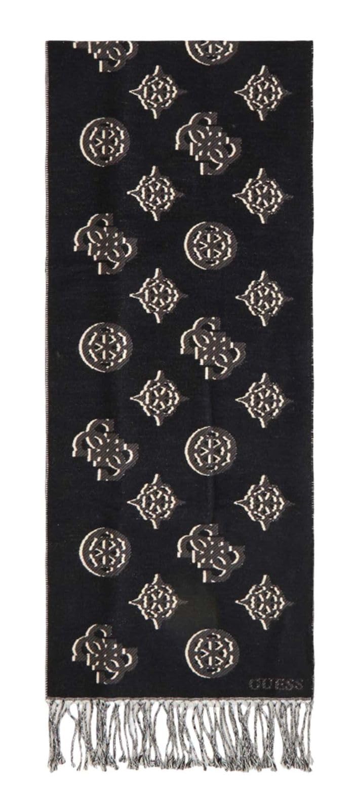 GUESS Schal Cresidia II Scarf 35X180 Black Logo schwarz