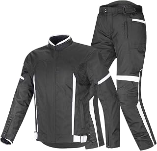 EKSED Men Winter Suit Riding Clothing Protective, Motorcycle Jacket And Pants Great For Sporting Activities