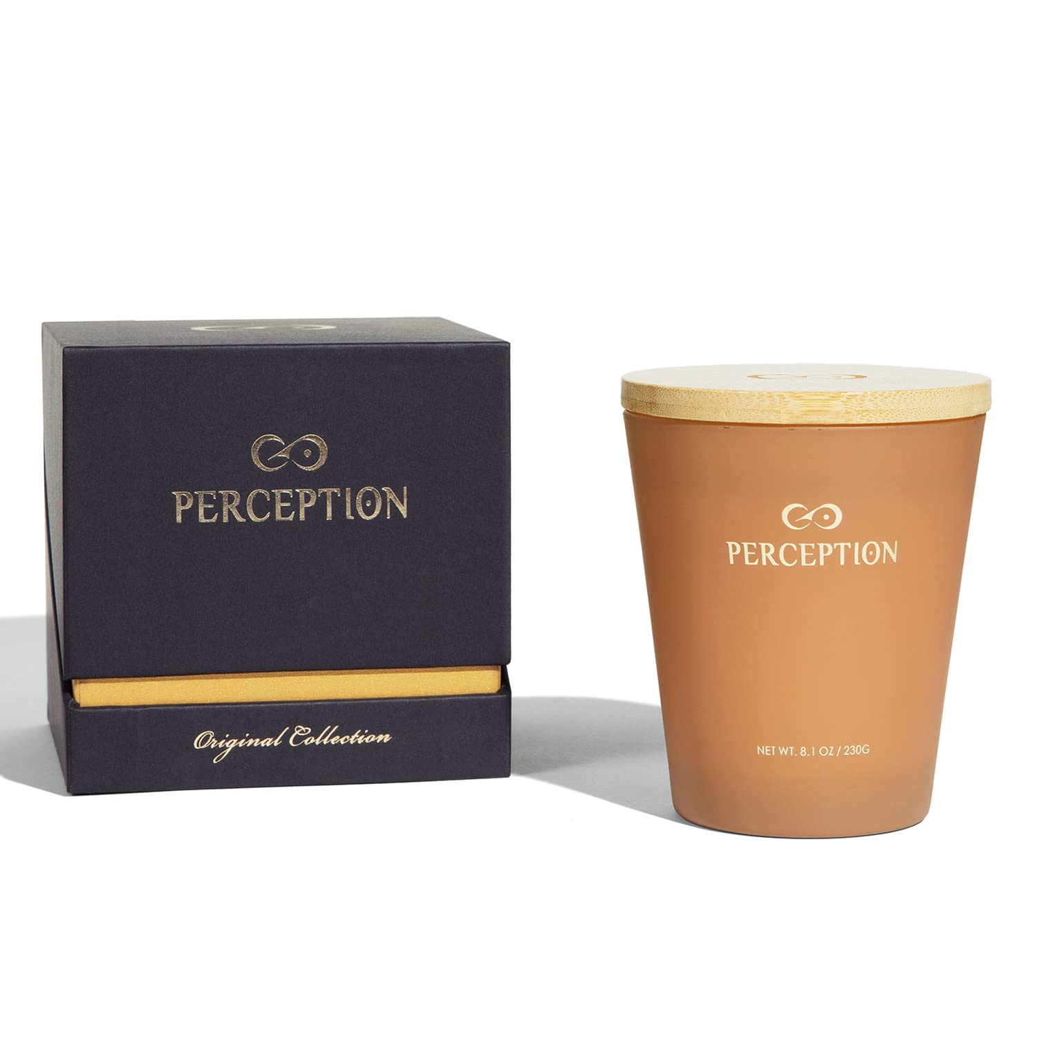 PERCEPTION AROMASLuxury Scented Candle | Sandalwood Thyme | Hand Poured Soy Wax Candle with Gift Box | Elegant Fragrances | 50 Hour Burn Time (8.1 oz)