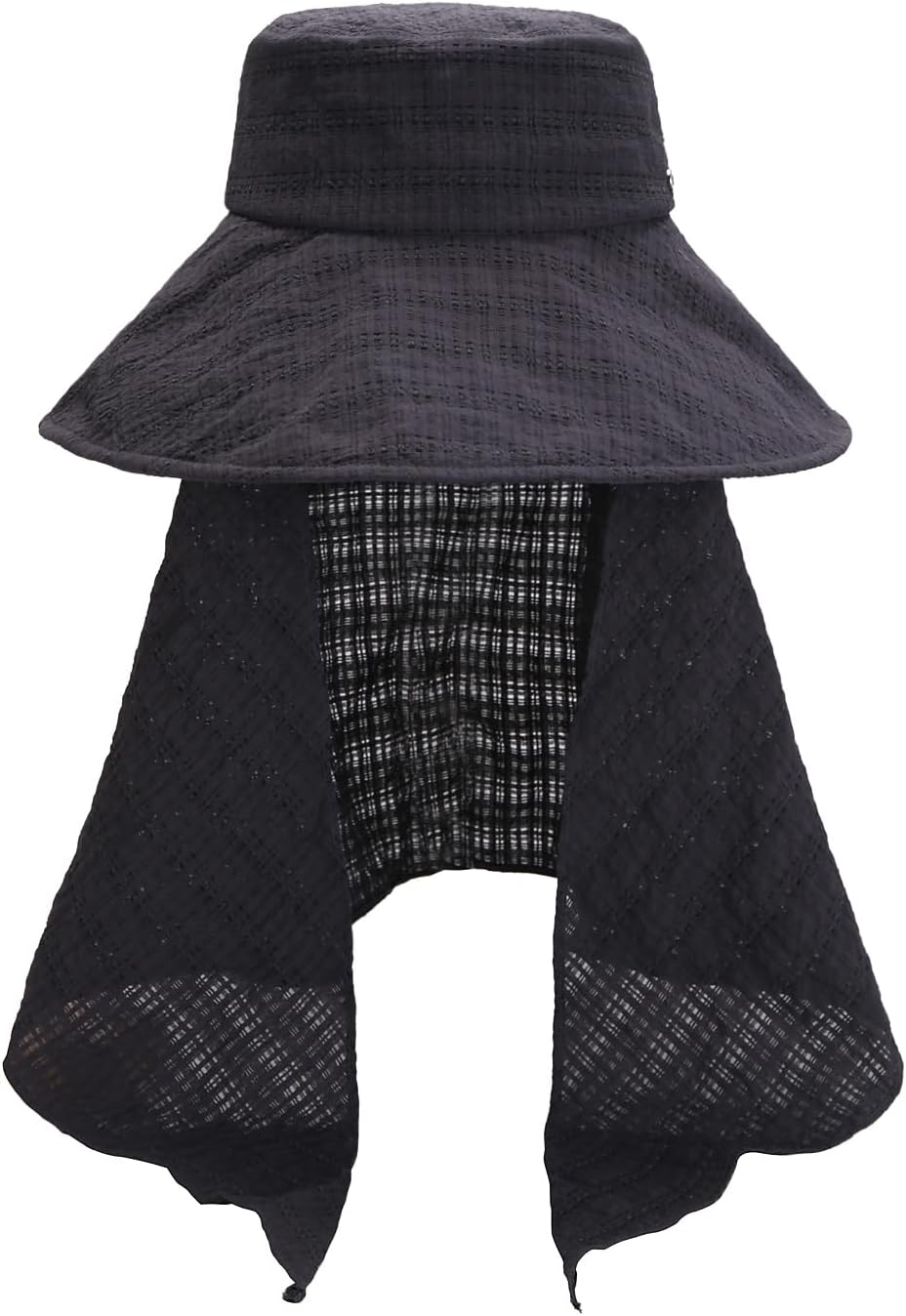 Floppy Sun Hat with Detachable Rayon Neck Drape for Women LOVEIN