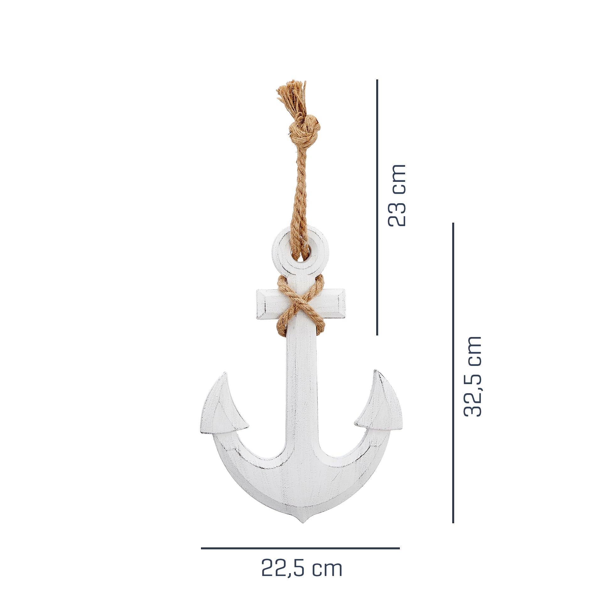 Set Di 9 Ganci Da Parete Tema Spiaggia In Legno E Ferro | Appendiabiti Stile Marino Per Borse E Asciugamani | Decorazione Rustica Per Casa E Hotel - Foto 11