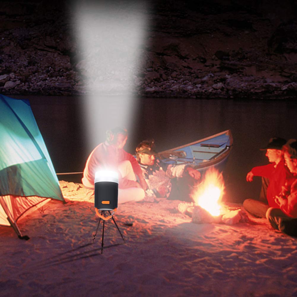 ADITAM Zeltlampe USB-Aufladung LED-Arbeitslicht Outdoor wasserdichte Campinglampe Power Bank mit Haken Double The Comfort