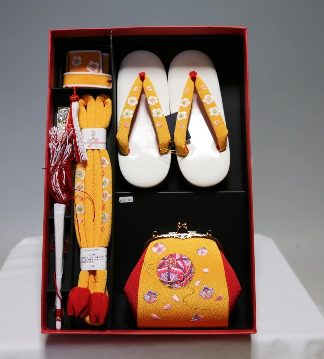 七五三 はこせこセット 七五三 はこせこセット 7歳 バッグ 草履21cm 箱迫 丸ぐけ 扇子