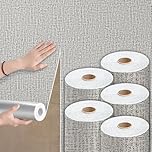 Takezuaa 5 Roll Self Adhesive Thermal Wallpaper 3mm Thick Grey Textured Peel and Stick Wallpaper PE Foam for Ceilings Bedroom Livingroom Waterproof Damp Proof for Bad Cold Walls 50cmx2.8m
