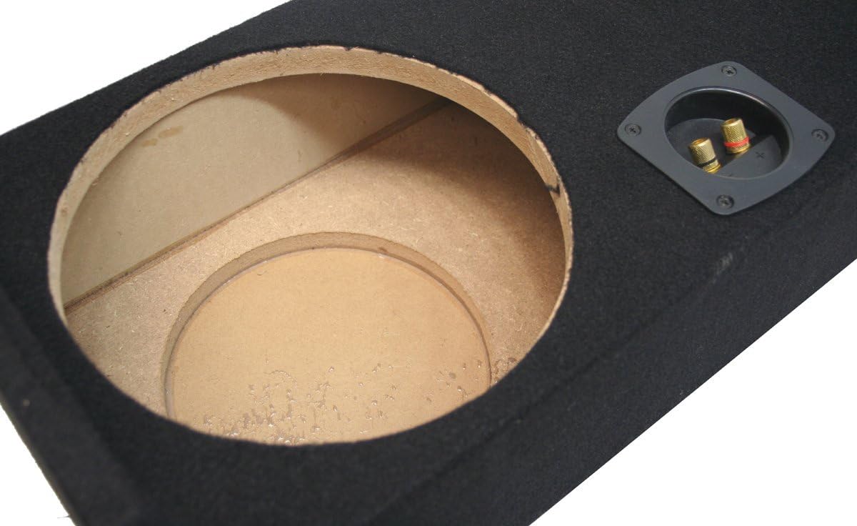 American Sound Connection 2X10FORD-EXCAB-01-08 Compatible with Ford F250 F350 Ext Super Cab Truck 01-14 Dual 10" Subwoofer Box Enclosure and 43CWR102 10" CompR CWR10 Series Sub 400W RMS 2 Ohm DVC