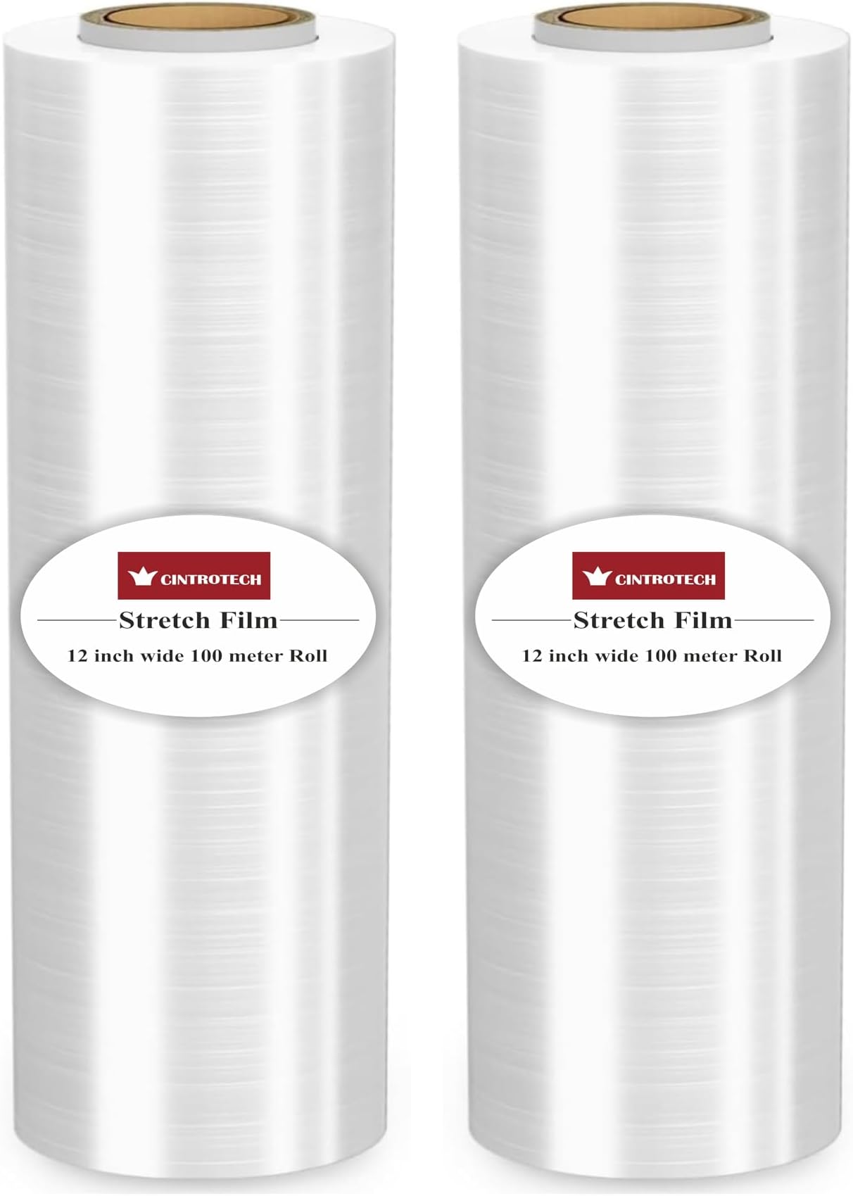 Biodegradable Wrapping Roll for Packing Material,12 Inch (300 mm), 100 Meter Length, Pack of 2, White