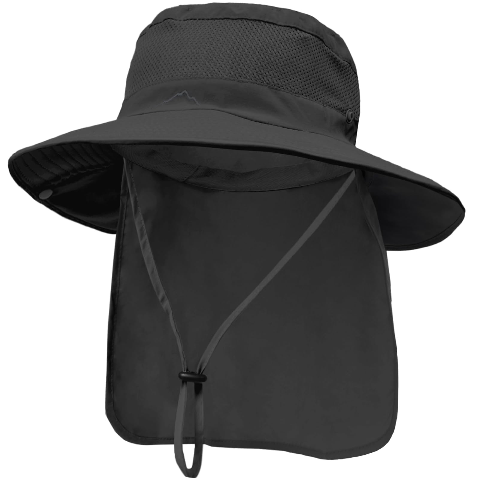 ZOORON Sun Hats for Men Women Fishing Hat with Neck Flap,UPF 50+ Sun Hat Waterproof Wide Brim Bucket Hats for Safari Hiking