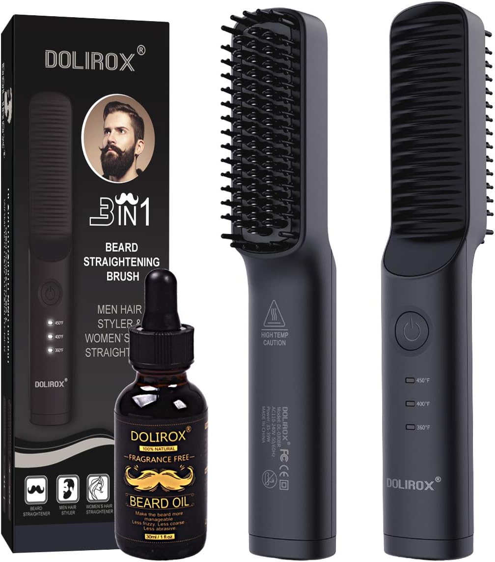 Upgrade Beard Straightener with Beard Oil