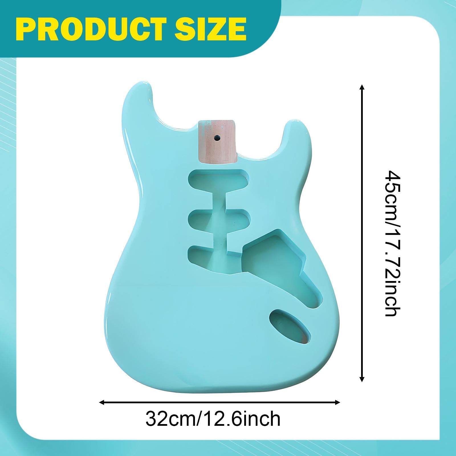 Generic Gitarrenkorpus Aus Holz, Glatte Oberfläche, Spielzubehör, Stilvoller DIY Ersatz