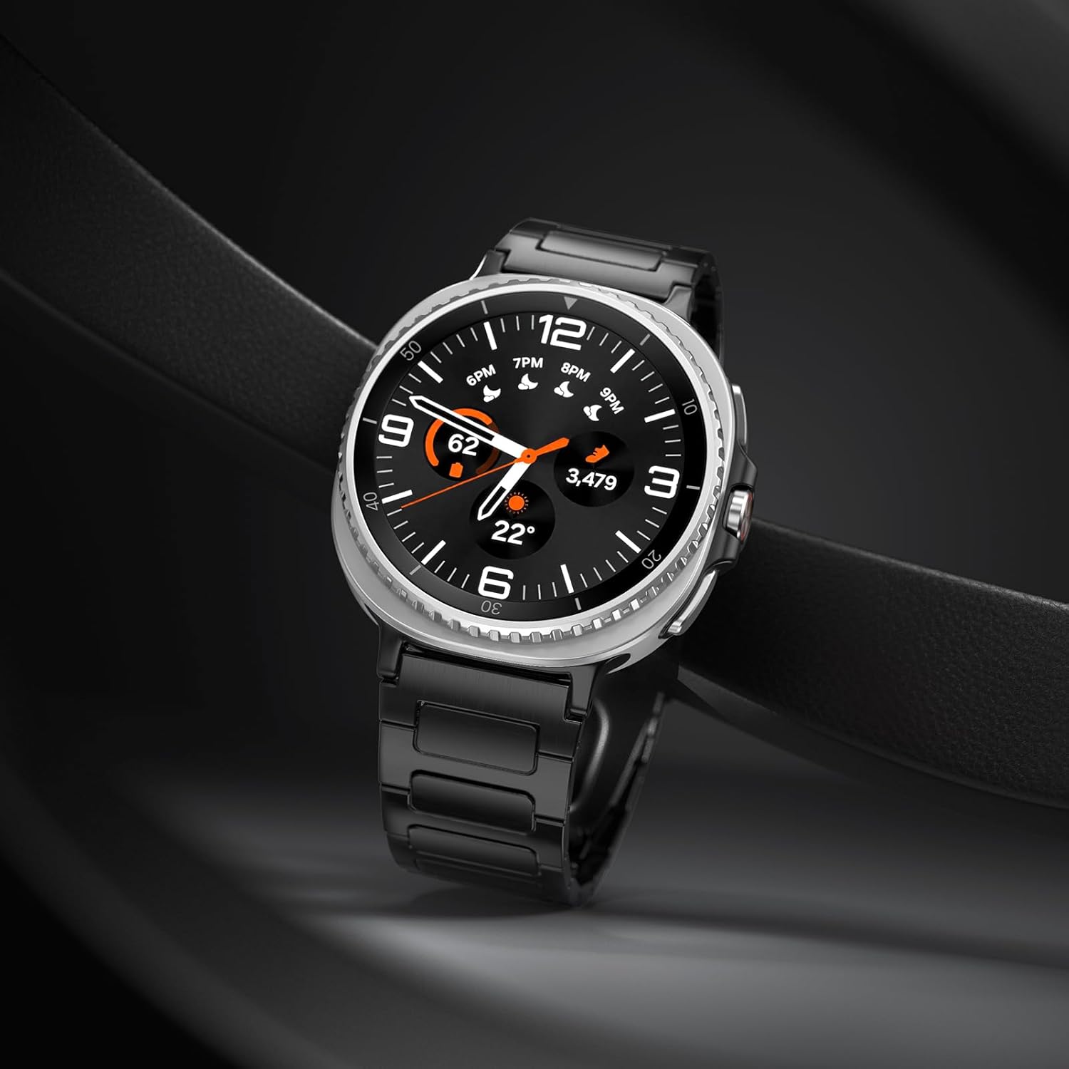 Stainless Steel Band For Galaxy Watch 8 Classic 46mm/Galaxy Watch 8 40mm 44mm Bands, Solid Metal Business Replacement Strap For Samsung Galaxy Watch 8 Band Men Women,Black - Image 5