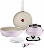 Tefal Ingenio Serenity, 11 pezzi, edizione completa, rivestimento antiaderente, induzione, impilabile, Pink Clay, L830SB04 - 1