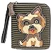 Chala Yorkshire Terrier Zip-Around Wristlet Wallet - Dog Mom Gift Yorkie