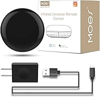 MOES WiFi Smart IR Blaster: Universal Remote for AC, TV, Fans, DVD & More - Tuya App, Alexa/Google Voice Control, No Hub