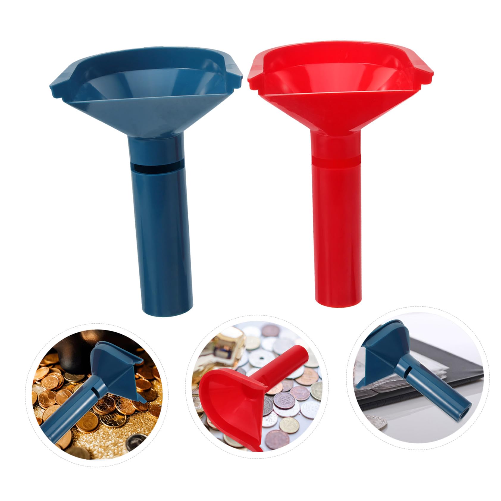 Amazon | NUOBESTY 2個 コインホッパー ｺｲﾝﾎﾙﾀﾞｰ コインを数える漏斗 コインカウンター コイン計数ツール コイン整理ツール  コイン分配漏斗 コインラッパー ドルコインファネル プラスチック | 紙幣・コインカウンター | 文房具・オフィス用品