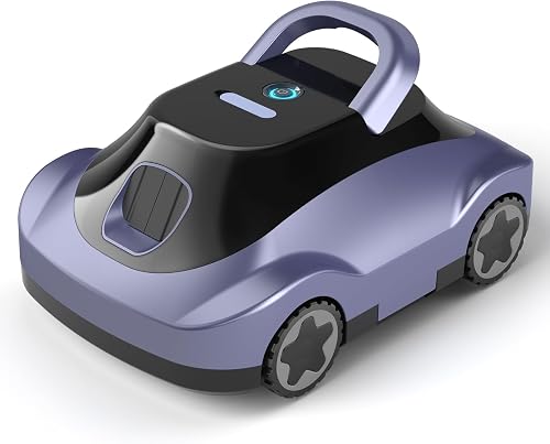 (2026 Upgrade) Cordless Robotic Pool Cleaner, Automatic Pool Vacuum for Above Ground & Inground Pools, 180-Min Runtime, 3L Basket for Leaves & Debris, Auto-Parking, Powerful Suction up to 2200 Sq.Ft