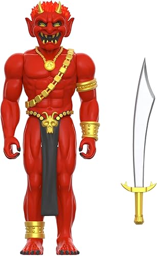 Super7 Dungeons & Dragons Efreeti - Figura de acción de Calabozos y Dragones de 3.75 pulgadas con accesorio, coleccionables vintage y juguetes retro