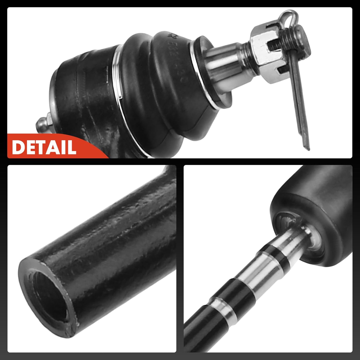 A-Premium Set of 4, Front Inner & Outer Tie Rod End Kit, Compatible with Buick & Chevrolet & Oldsmobile & Pontiac - 1993-1996 - Century, Lumina APV, Cutlass Ciera & Cruiser, Silhouette, Trans Sport