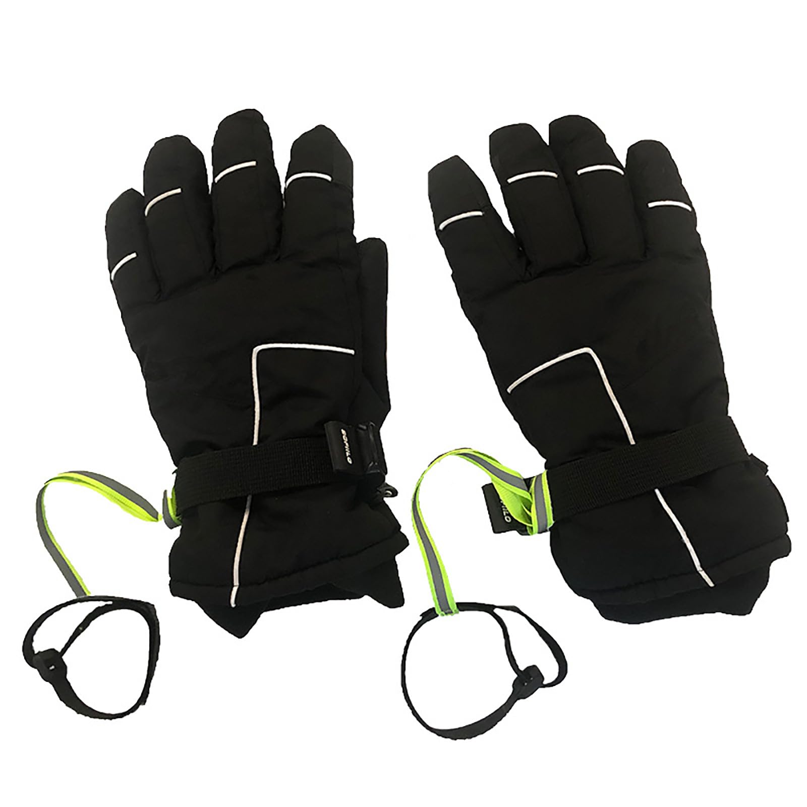 4pcs Sangles Pour Gants De Ski, Laisse Pour Gants De Ski En Polyester Sangles De Gants De Sport à Forte Élasticité Avec Motif Accessoires De Ski Pour
