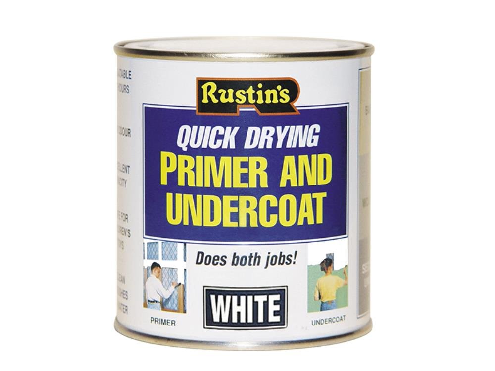 Rustins White Quick Dry Primer & Undercoat 500Ml