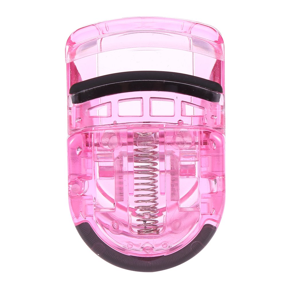 Eyelash Curler, Mini Portable Clip with Rubber Eye lash Curling Cosmetic Tools(Pink)