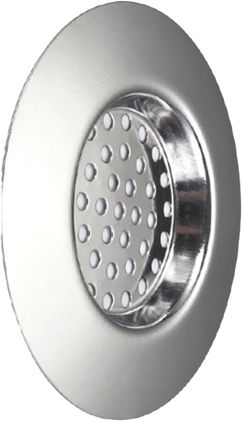 Flat Stainless Steel Sink Strainer, Flat Rubber Sink Strainer Stainless Steel Drain Filter Flat Sink Drain Strainer Flexible Sink Basket Strainer Sink Debris Catcher