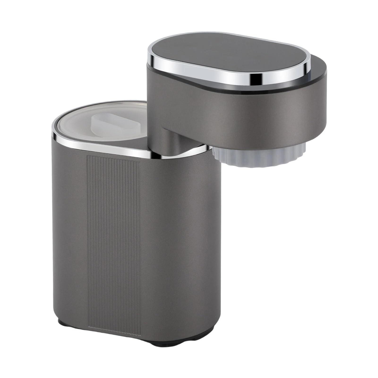 Máquina de café portátil, dispositivo compacto, extracción de presión 9 bar, temperatura ajustable, preparación rápida, diseño moderno, gris, oficina de viaje, mantenimiento simple, 150