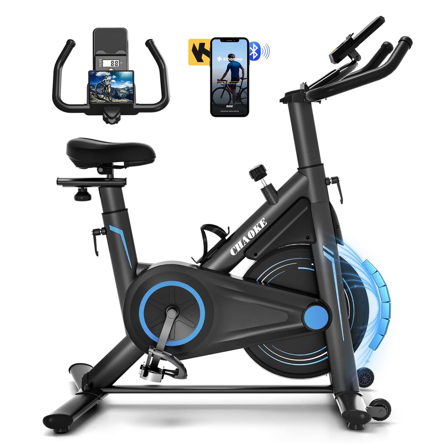 Heimtrainer Fahrrad mit App