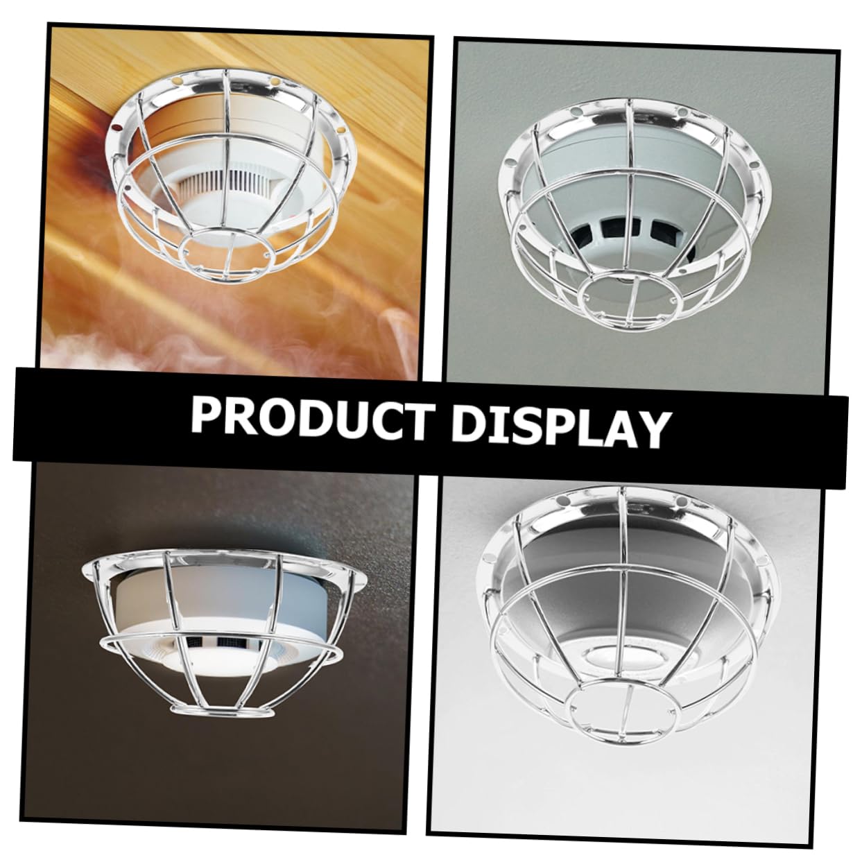 PartyKindom 10pièces Couvercles De pour Détecteurs De Fumée Lot de Installation Facile Et Accessoires pour Sécurité Capteurs