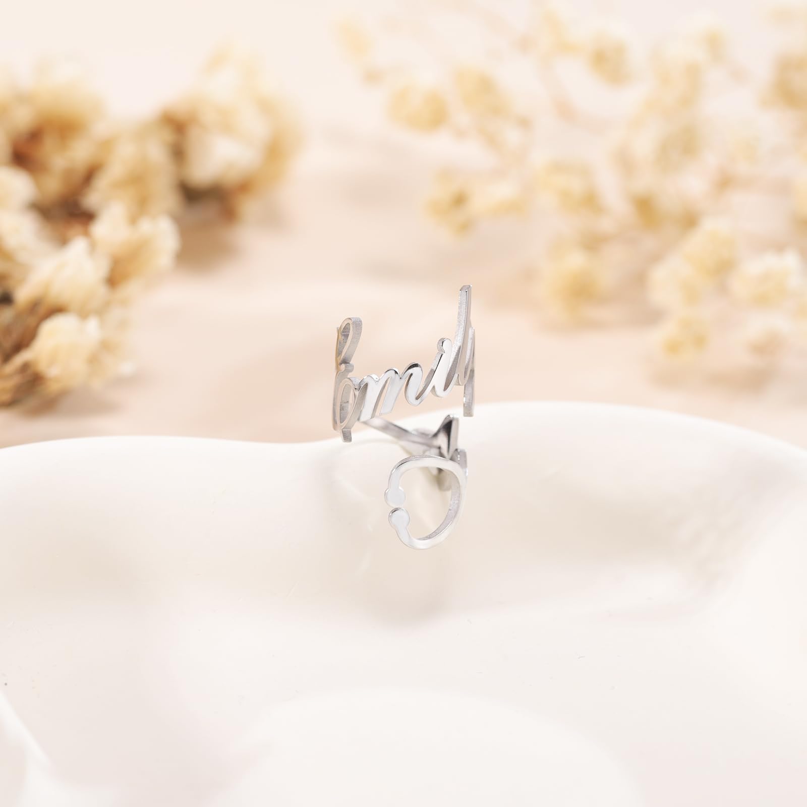 Personalized Stethoscope Name Tag Customized Iittman Stethoscope Charms Stethoscope ID Tag-Nurses Week/Graduation Gift for Nurse, Doctor, Medical Assistant (Style 7)