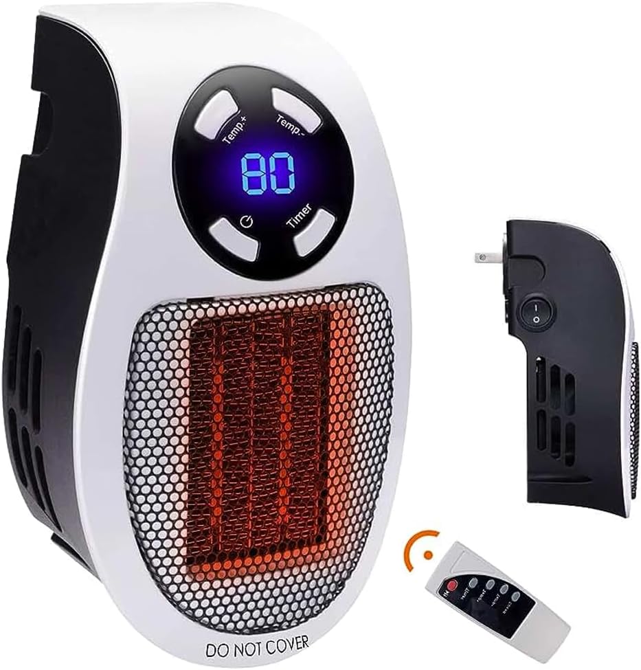 Amazon.com: Plug In Heater,500W Fast Heating Mini Heater With Overheat ...