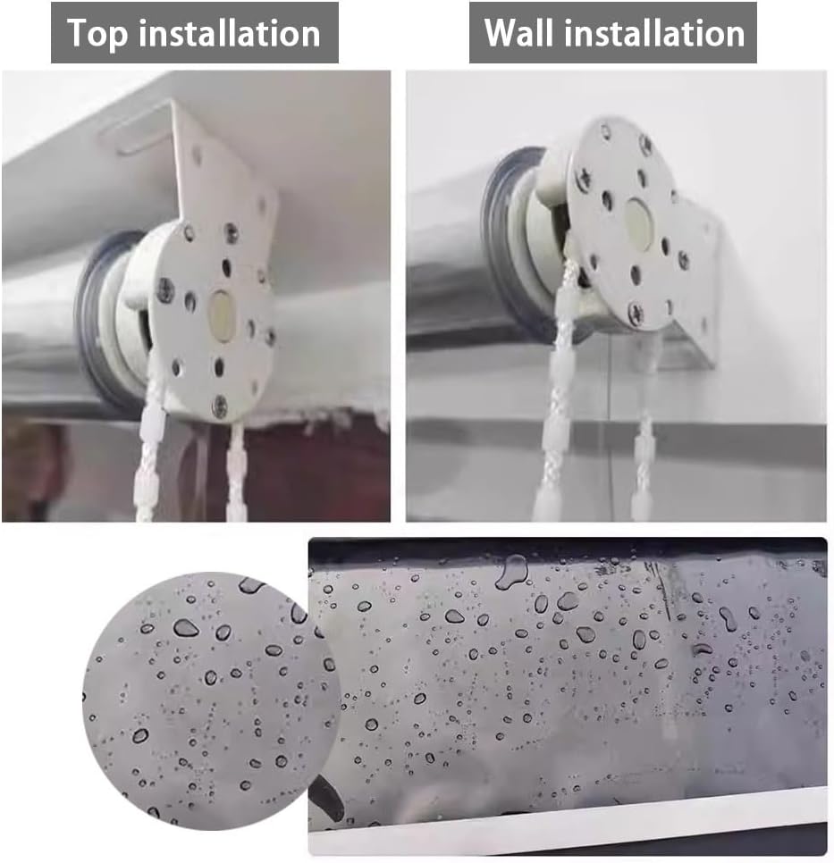 Generic Window Tint Roller Shades Wide 16 24 31 39 47 55 63 Inches Anti UV One Way See Through Curtain Blue Pull Down Mirrored Privacy Shade with Fittings Multiple Sizes(W16X63IN)