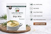 Vista 2 de A Blend Above Mustard Dip Mix, 3 paquetes, 1 onza cada uno, hace 16 onzas, sin gluten, sin MSG, todo natural, sin conservantes, apto para veganos