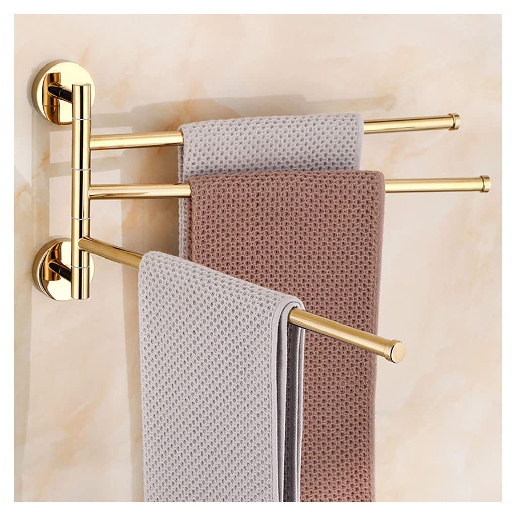 Porte-serviette mural en laiton massif pliable pour optimiser la douche