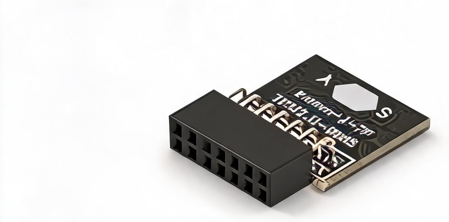 TPM 2.0 Module 14 Pin Security Chip, TPM Module, Trusted Platform Module for , Hardware Encryption Security Chip for Motherboard Desktop