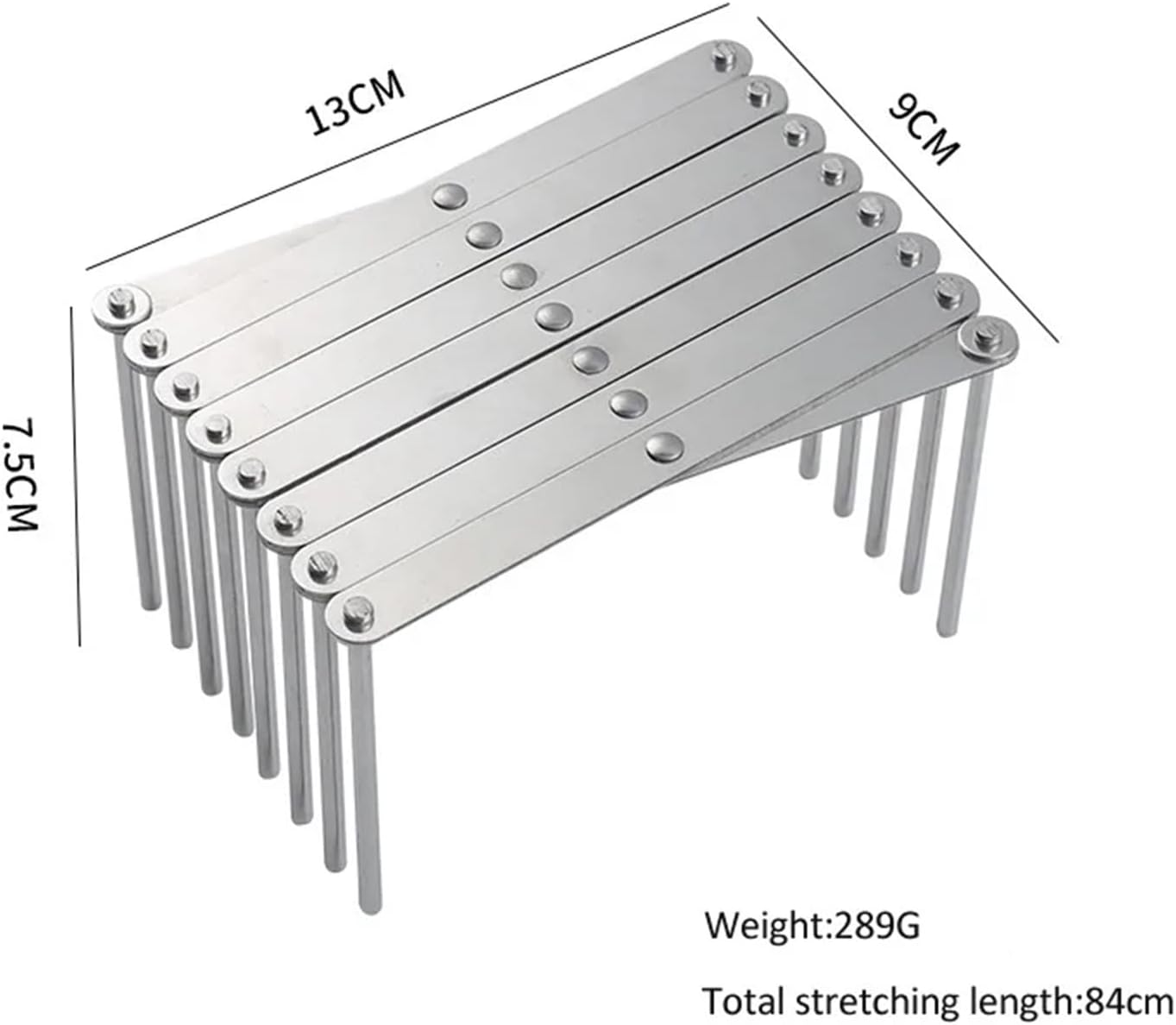 Stainless Steel Bowl Dish Organizer Pot Lid Rack Pan Retractable Foldable Plate Holder Shelf Tableware Storage Kitchen Gadgets(Big)